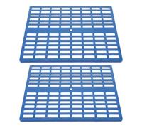 HINTRMENT 2pcs Small Animal Rabbit Cage Mat Blue Bunny Floor Pad Feet Resting Mat for Pets Versatile Foot Pad for Comfortable Cage Bedding and Indoor Use