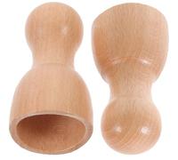 HINTRMENT 2Pcs Small Wooden Massage Cups for Back Neck Lymphatic Massage, Portable Manual Sculpting Tools for Shoulder and Head Relaxation