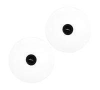 HINTRMENT 2pcs Smoke Infuser Lids for Glasses, Acrylic round Cocktail Smoker Cup Covers with Creative Cocktail Presentation and Easy Care, for Parties and Home Bar Use