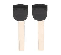 HINTRMENT 2pcs Uncut Emergency Key Blades for Remote Metal Replacement Insert Blanks for Vehicle Spare Keys Corrosion-resistant Automotive Accessories Easy Installation for Backup Use