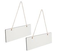 HINTRMENT 2pcs White Wooden Sublimation Blank Door Hangers for DIY Craft Projects, Versatile Use for Store and Home, Simple and Elegant Sublimation Blanks Door Plaques