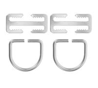 HINTRMENT 2sets D Ring Scuba Diving Weight Belt Keeper with Secure Buckle Fixators for Stable Weight Retainer in Diving and Snorkeling Activities