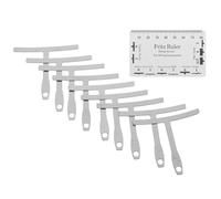 HINTRMENT 2sets Guitar String Height and Radius Gauge Ruler with Metric and Imperial Scales for Accurate String Action Measurement Suitable for Acoustic and Electric Guitars and Bass