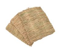 HINTRMENT 3pcs Grass Mat for Small Animal Cages, Comfortable and Easy to Clean Chewing and Bedding for Hamsters and Rabbits, Natural Grass Material Suitable for Guinea Pig and Bunny