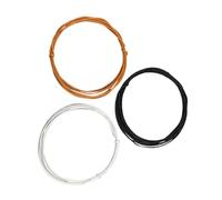 HINTRMENT 3pcs Guitar Hook-up Wires Pre-wrapped Cloth Waxed Cable Set Shielded Pickup Cables for Electric Guitar Repair and Replacement Accessories