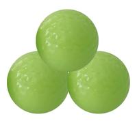 HINTRMENT 3pcs Light Green Golf Balls for Night Play with Automatic Light Absorption and Glow the Dark Feature, Rubber Material for Golfing Training and Outdoor Practice