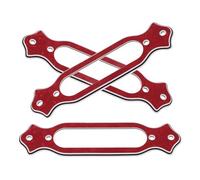 HINTRMENT 3PCS Red Plastic Single Coil Pickup Covers Mounting Rings for Acoustic Guitar Electric Guitar Pickup Frame Rings Compatible Filtertron