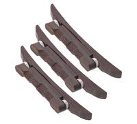 HINTRMENT 3pcs Rosewood Adjustable Mandolin Bridge for String Height Adjustments Fits Multiple Mandolin Models Musical Instrument Accessory for Repairs and Upgrades
