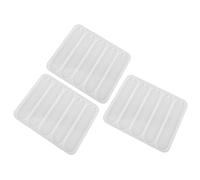 HINTRMENT 3pcs Silicone Rectangle Mold Resin Bookmark Mold Reusable Easy Detachment Creative DIY Enthusiasts White Festival Personal Use Crafting Forms for Epoxy Resin