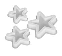 HINTRMENT 3pcs Silicone Star Molds for Candle Making, Five-Pointed Star Shape with Easy Release and Easy Cleaning Features, Heat-Resistant for Aromatherapy Creations and Home Decor Projects