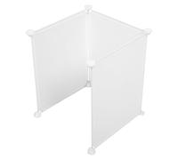 HINTRMENT 3pcs Urine Splash Guard for Cat Litter Tray Enclosures and Dog Potty Training Pads, White Resin and Metal Splash Protector with Versatile Usage for Traveling and Apartments