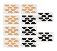 HINTRMENT 40 Pairs Eva Foam Anti-Skid Glasses Nose Pads Nose Cushions for Eyeglass Frame Replacement D-Shaped Soft with Skin Color and Black 1.5mm Thickness Suitable for Glasses