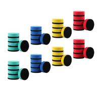HINTRMENT 48pcs Magnetic Round Whiteboard Erasers Set with Felt Surface, Multi-Color Dry Erase Wipe Tools for Classroom, Office, and School Use