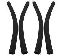 HINTRMENT 4pcs Black Sponge Handle Protector for Pushchair and Shopping Cart Handles, Universal Foam Grip Covers with Wide Applicability and Hand Comfort for Stroller Use