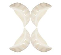 HINTRMENT 4pcs Creative Chopstick Stands Practical Chopstick Pillows 1.85x0.98x0.79in Ceramic Smooth Surface Elegant Simple Shape for Dining Table Decor