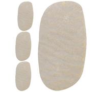 HINTRMENT 4pcs Genuine Sheepskin Violin Viola Bridge Pads Comfortable String Protectors Musical Instrument Accessories Suitable for E1a Strings