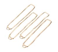 HINTRMENT 4pcs Gold Hollow Rectangle Bezel Charms Lightweight Open Back Pendants for DIY Jewelry Making Modern Geometric Frame for Earrings Necklace Bracelet Craft Accessories