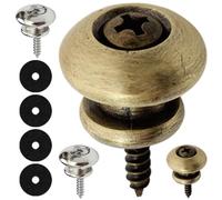 HINTRMENT 4pcs Guitar Strap Locks Metal End Pin Buckle for Guitar Bass with Smooth Surface Practical Iron Material Suitable