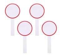 HINTRMENT 4pcs Red Dry Erase Score Boards with Strong and Stable Foam Structure, Handheld Whiteboards Can Be Erased and Written Repeatedly, for Voting and Scoring Boards
