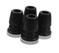 HINTRMENT 4pcs Replacement Rubber Tips for Canes and Crutches 7/8 Inch Non-Slip Walking Stick Feet Pads with Quad Base Design for Enhanced Traction and Improved Safety, Easy to Install