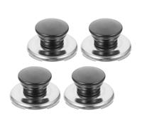 HINTRMENT 4pcs Stainless Steel Kettle Lid Knobs Replacement Covers for Water Kettle Whistle Teapot Handles Easy Install Kitchen Cooking Pot Lid Handle Accessories