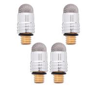 HINTRMENT 4pcs Stylus Tips Replacement with Mesh Fiber for Smartphones and Tablets, Aluminium Stylus Pen Tips Featuring External Thread Design M5, Easy Installation and Preventing Accidental