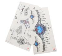 HINTRMENT 4pcs Temporary Tattoo Stickers for Body Long-lasting, Easy Application, Elegant Look, and Fashionable Style, for Beach and Pool Use