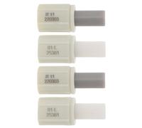 HINTRMENT 4pcs Toilet Seat Soft Close Damper Hinges with Shock Absorber Buffer Connectors, Left and Right Side Toilet Lid Descent Dampers Replacement for Bathroom Accessories