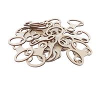 HINTRMENT 50pcs Wooden Cross Stitch Thread Organizer with Embroidery Floss Bobbins for Sewing Thread Storage, DIY Craft Floss Holder for Embroidery and Needlework Projects