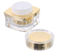 HINTRMENT 5g Acrylic Cosmetics Cream Bottle with Flat Lids and Straight Edges, Reusable Design Protects Cosmetics from Sunlight, for Travel and Sample Storage
