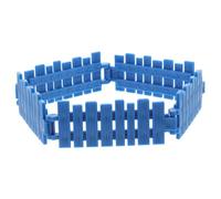HINTRMENT 5pcs Blue Plastic Miniature Garden Picket Fences with Lifelike Appearance and Water Resistant Feature for Dollhouse Scenes and Indoor Flowerpots Decoration