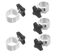 HINTRMENT 5pcs Metal Cane Height Adjustment Lock Clamp Replacement Crutch Tube Part Hand Twist Knob for Quick Height Adjustments Suitable for Mobility Sticks and Outdoor Use