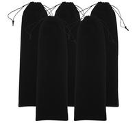 HINTRMENT 5pcs Portable Velour Curling Iron and Flat Iron Travel Storage Bags with Drawstring, High-Strength Wear-Resistant Hair Tools Holder for Travel