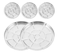 HINTRMENT 5pcs Round Aluminum Pans for Eyeshadow Box DIY Makeup Blusher Pans Empty Eyeshadow Palettes Aluminum Liner Cosmetics Palettes Accessory