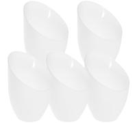 HINTRMENT 5pcs White Horseshoe Design Lampshades for Room and Study, Decorative Pe Material Lamp Shades with Eye-Friendly Features, Table LED Light Covers