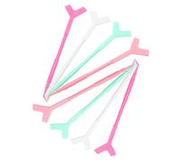 HINTRMENT 60Pcs Eyelash Extension Brush Professional Lash Lift Rods with Pointed and Flat Heads for Grafting Perming and Natural Lash Lifting Lightweight and Portable Eyelash Random Color