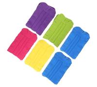 HINTRMENT 6pcs Microfiber Reusable Duster Refills with Fluffy Plush Heads, Heavy Duty Handheld Dusting Pads for Ceiling Fan and Surface Cleaning, Multi-color Replacement Kit for Home Use