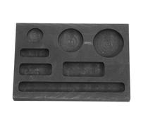 HINTRMENT 7-Slots Graphite Mold for Casting Metal Graphite Ingot Mold Industrial Smelters Black High Purity Enhancing Productivity Surface Finish Precision Casting Industries Alloy