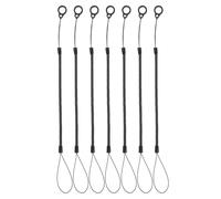 HINTRMENT 7pcs Elastic Stylus Tether Pen Leash with Silicone Rings for 8.5-13mm Stylus, Universal Compatibility, Compact and Anti-lost Design, Suitable for School and Meeting Use
