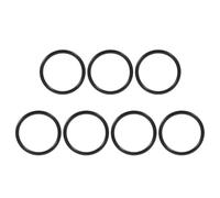 HINTRMENT 7pcs Singing Bowl Ring Rubber Pad Comfortable Grip Absorbs Vibrations Sl lack Design for Music Studio Sound Therapy Sessions