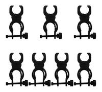 HINTRMENT 7pcs Walking Cane Holder for Wheelchair and Walker, Sturdy Black Plastic with 360° Rotation, Protects Device from Damage, for Seniors at Home and Outdoors