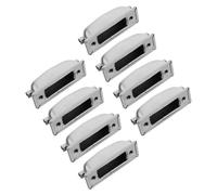 HINTRMENT 8pcs Snare Drum Metal Lugs Double Hole Design Silver Electroplated Hardware Extends Lifespan Enhances Appearance for Performances and Live Shows