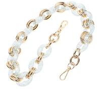 HINTRMENT Acrylic Chain Strap Replacement for Handbag and Purse, Decorative Accessory Made of Acrylic and Alloy, Vintage Style with Buckles, for DIY Purse and Shoulder Bag Straps