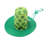 HINTRMENT Adorable Green Pet Hat for Dogs and Cats, Comfortable Cotton Polyester Material, for Fancy Dress Ball and Photo Shoot, Keeps Pets Clean and Stylish