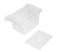 HINTRMENT Aquarium Separation Box Fish Isolation Case with Suction Cup Plastic and Nylon Material Improves Survival Rate Prevents Adult Fish Attack Breeding