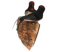 HINTRMENT Artificial Swallows Simulation Bird Nest Model for Garden Decorations with Realistic Look and Long Time Use, Made of Lather in Assorted Colours, for Tree and Corridor Home Décor