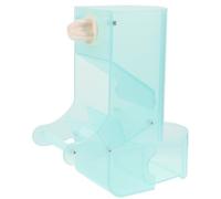 HINTRMENT Automatic Bird Feeder for Parrots and Small Pets Green Practical Bird Cage Food Box with Sturdy PP Bowl Wide Opening Design for Easy Filling and Cleaning Wear-resistant