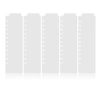 HINTRMENT Binder Dividers Bookmark Dividers with Tabs 5pcs for Organizing Documents, Resistant to Deformation, for School and Office Use for Personal Planners and Recipe Binders