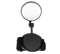 HINTRMENT Black Bike Rear View Mirror with Wristband Design, Simple Installation, Abs Acrylic and Nylon Material, Cycling Rearview Mirror for Mountain and Electric Bikes
