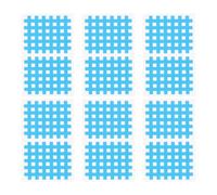 HINTRMENT Blue Athletic Tape 20 Sheets Cross-Shaped Sports Muscle Tape Artificial Silk for Physical Therapy and Non-irritating Skin Support During Fitness Activities
